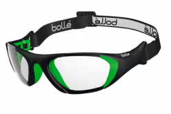 CLICK_ONBolle' Sport Protective - BALLER STRAP 12396 59/19 BLACK GREEN MATTE World squash wsf certified tested eyewear Paddle TennisFOR_ZOOM