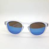 CLICK_ONOakley LATCH 9265-65 53/21 MATTE CLEAR lenses PRIZM SAPPHIRE POLARIZEDFOR_ZOOM